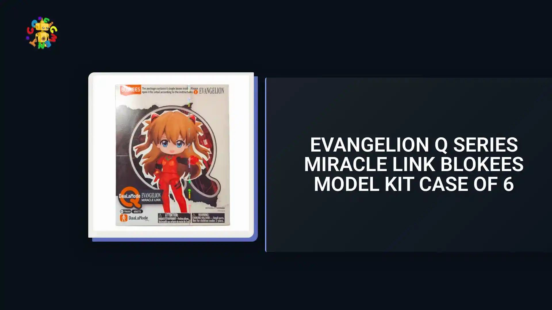 Evangelion Q Series Miracle Link Blokees Model Kit Case of 6 by@Outfy
