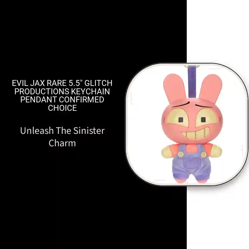 Evil Jax Rare 5.5" Glitch Productions Keychain Pendant Confirmed Choice by@Outfy