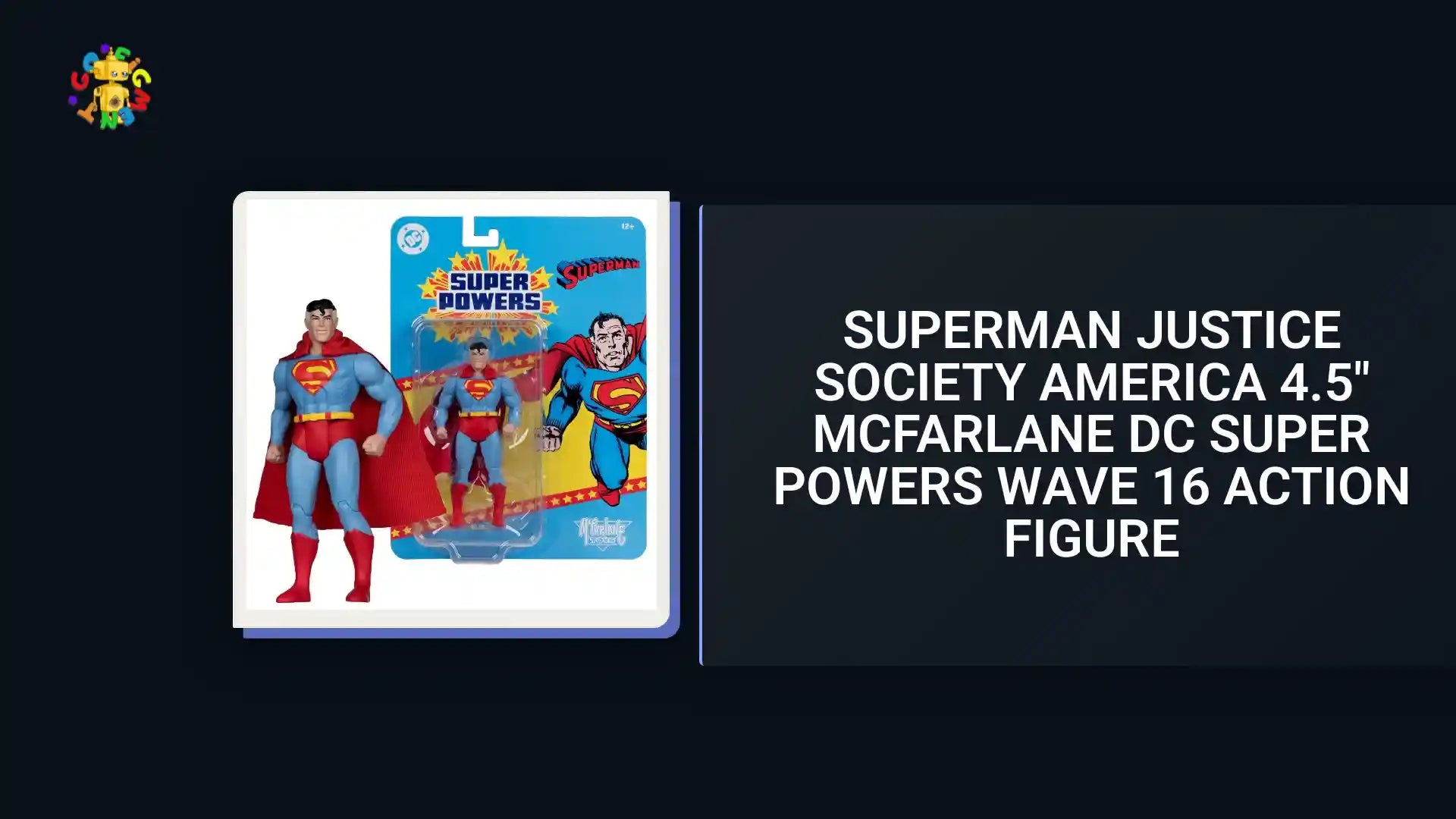 Superman Justice Society America 4.5" McFarlane DC Super Powers Wave 16 Action Figure by@Outfy