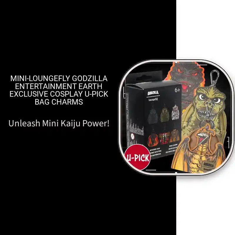 Mini-Loungefly Godzilla Entertainment Earth Exclusive Cosplay U-PICK Bag Charms by@Outfy