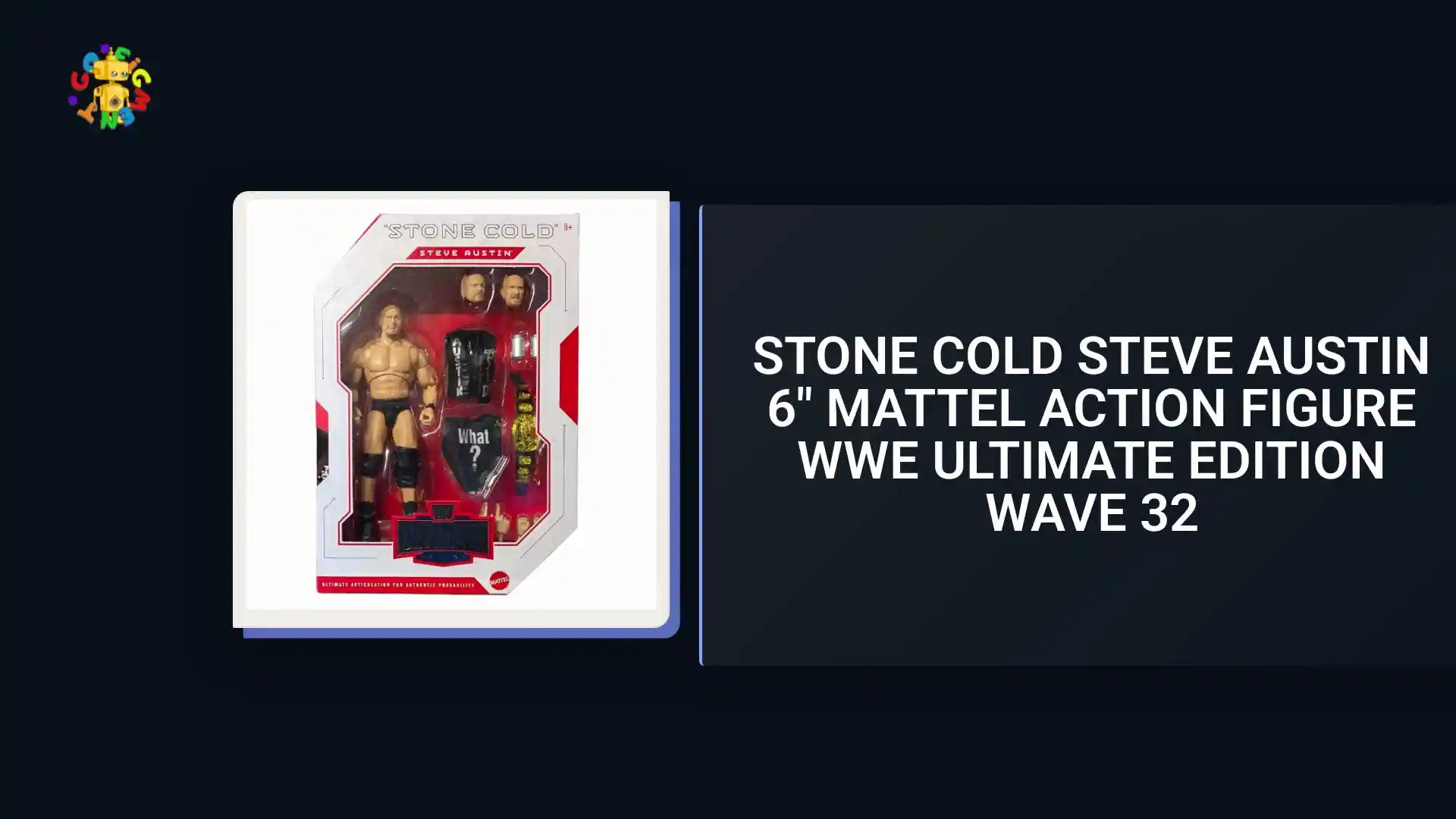 Stone Cold Steve Austin 6" Mattel Action Figure WWE Ultimate Edition Wave 32 by@Outfy
