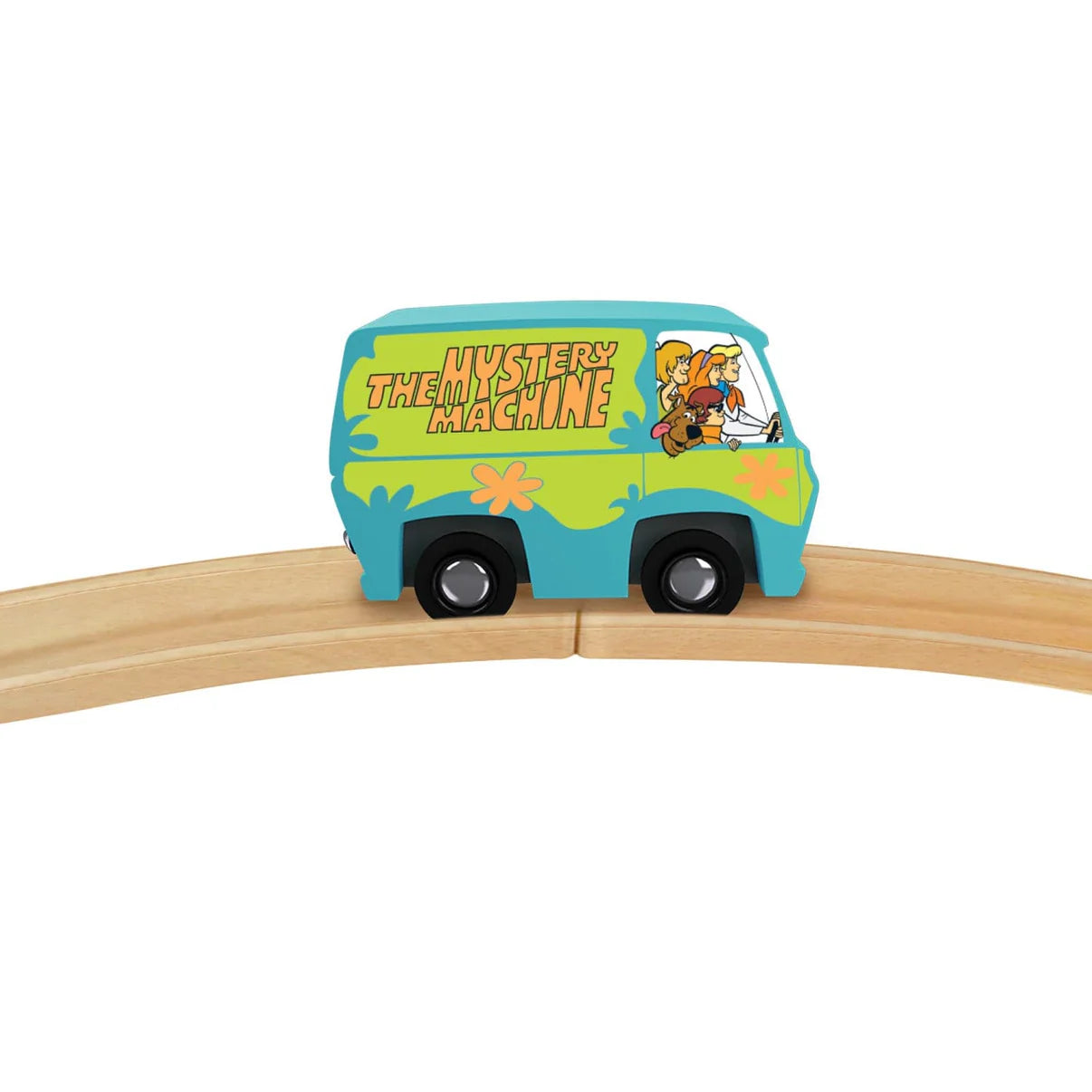 Scooby-Doo Mystery Machine Wood Toy Train MasterPieces Tracks New