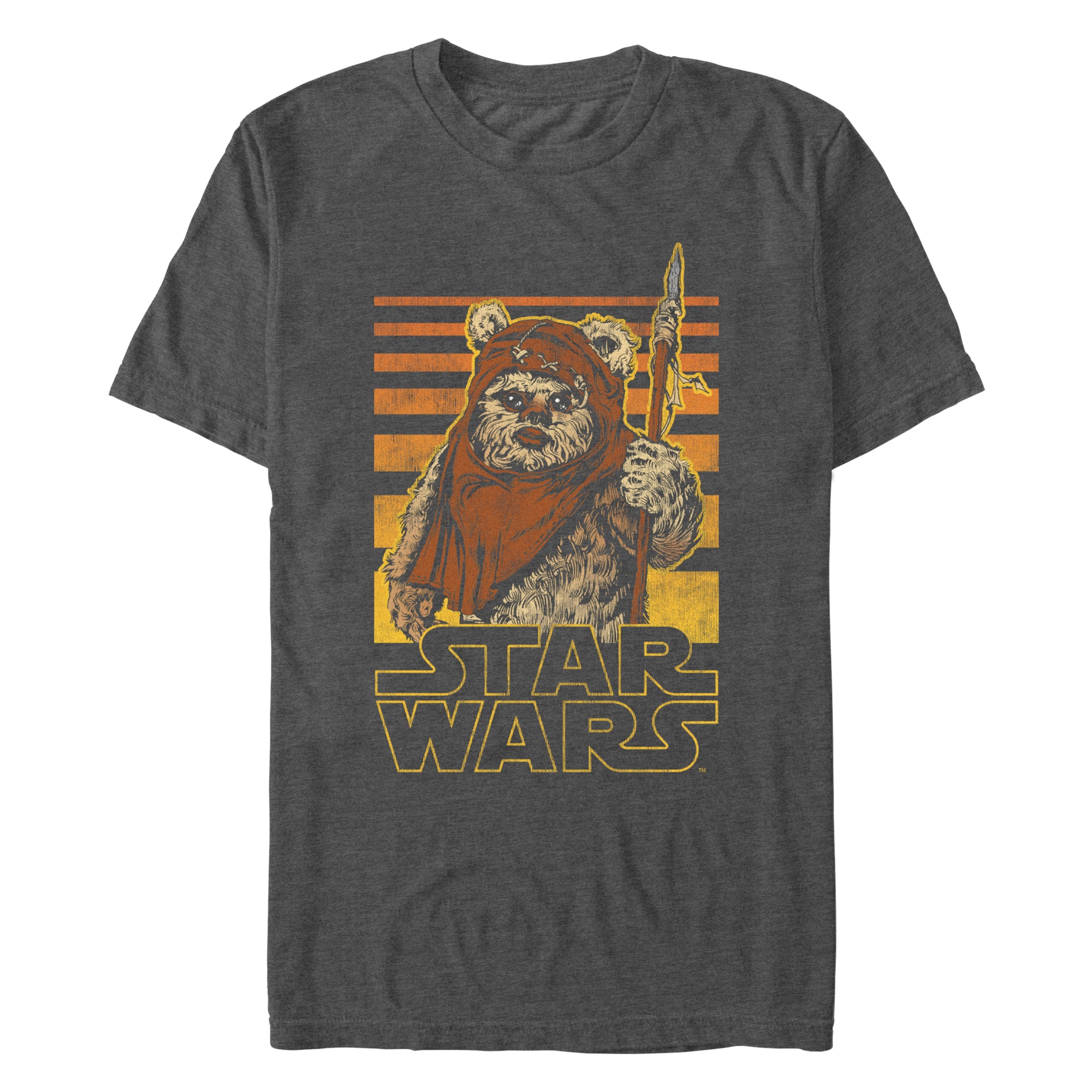 An image of a  Star Wars Retro Ewok Gradient T-Shirt in Vintage Style