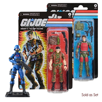 G.I. Joe Classified Series Retro Cardback Wave 9 Action Figure Set by Hasbro with Accessories 6 inches Set of 3