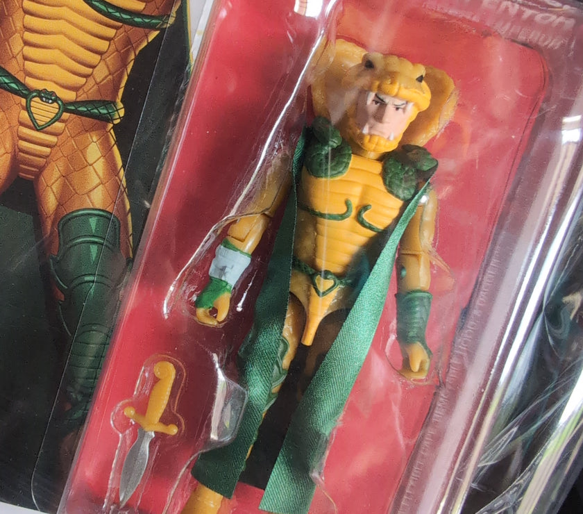 GI Joe Serpentor action figure by Super7 in 3.75-inch scale with accessories displayed in blister packaging