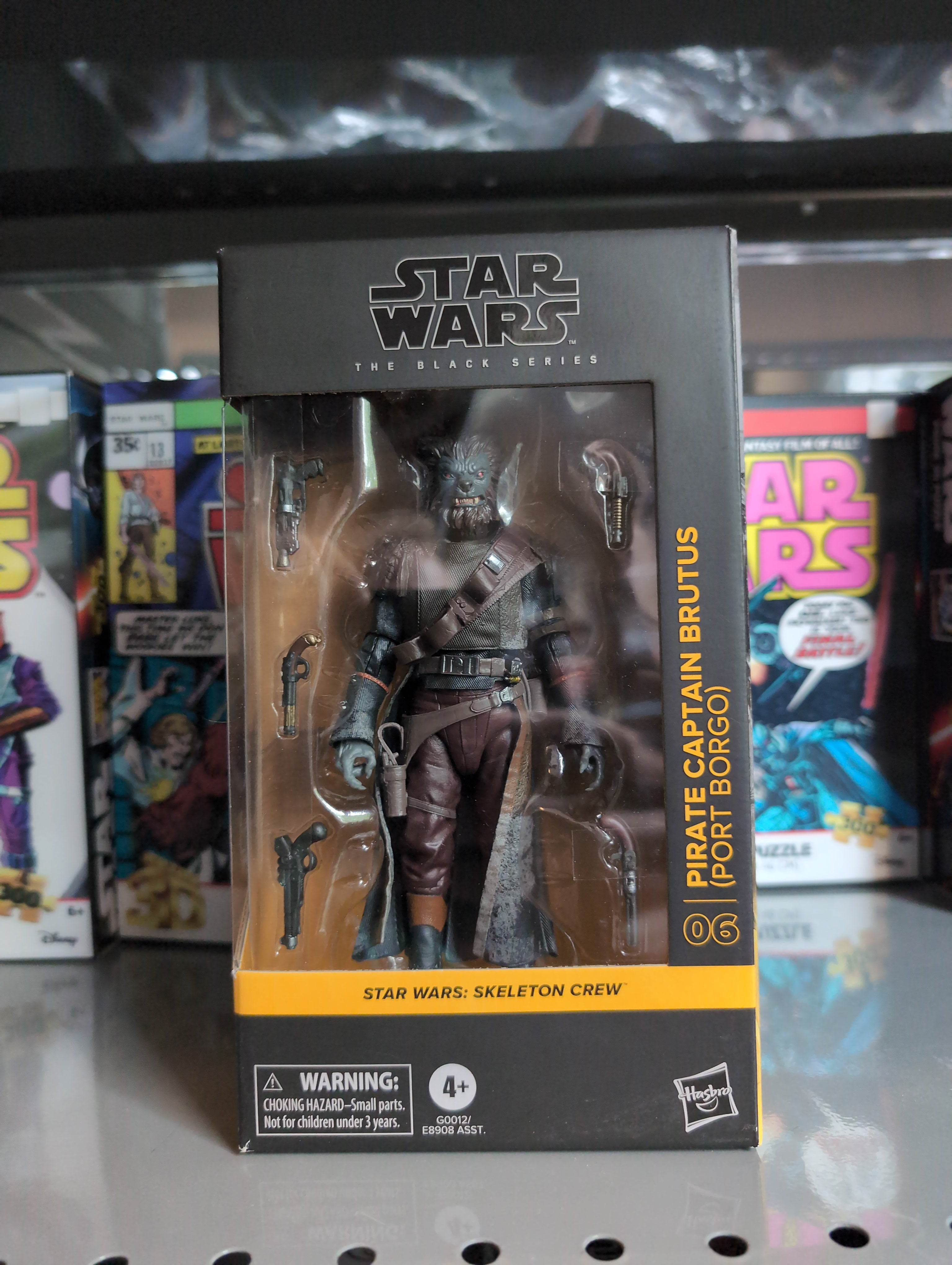 Hasbro Star Wars Black Series Pirate Captain Brutus figure from Skeleton Crew with detailed accessories in packaging