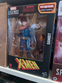 Hasbro Marvel Legends Gambit 6-inch action figure from X-Men Age of Apocalypse series in window box packaging.