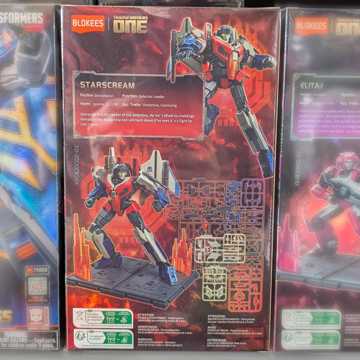 Transformers Classic Class Starscream Blokees Model Kit