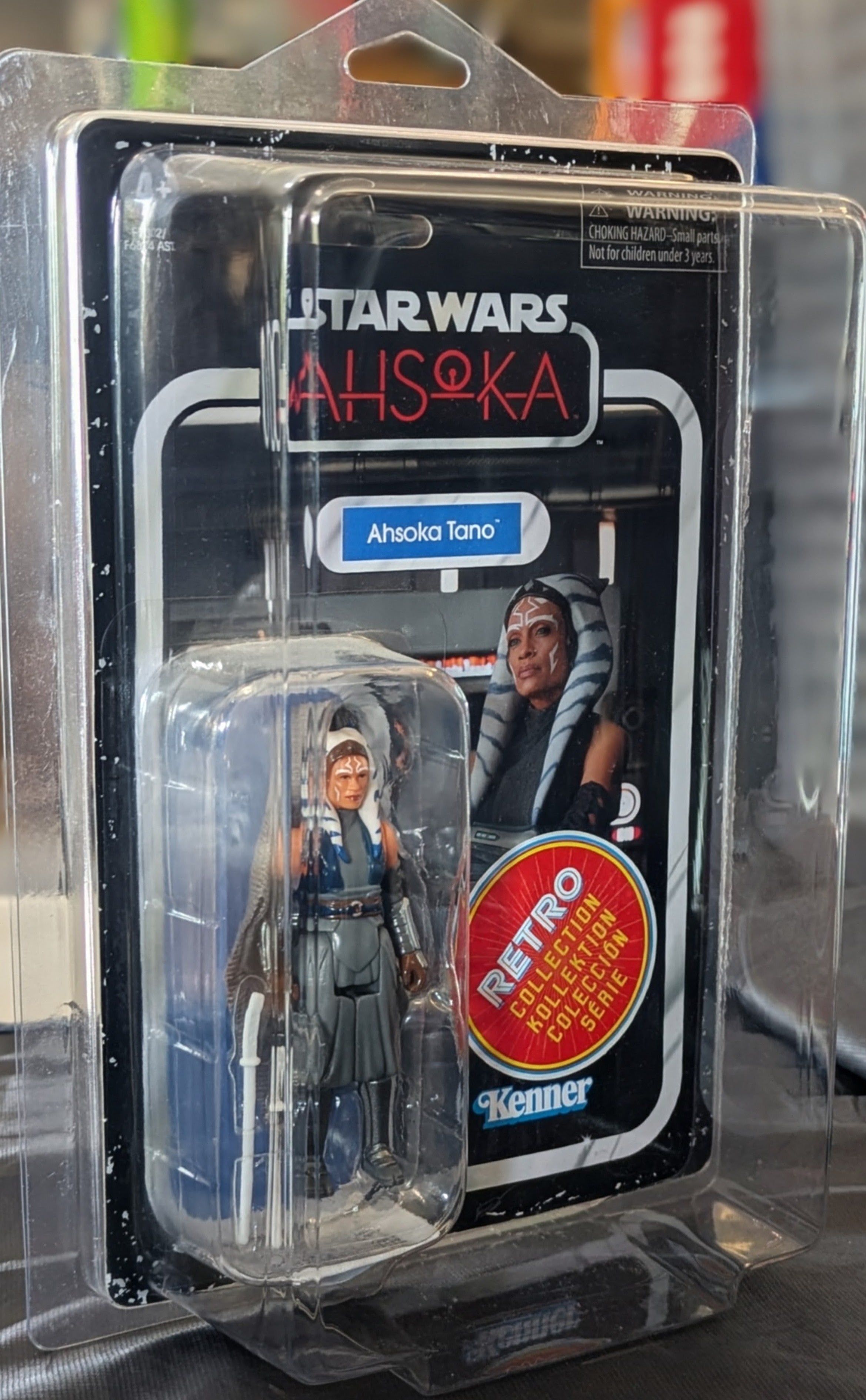 Ahsoka Tano Star Wars Retro Collection Action in case Scale Ahsoka figure by Kenner, new in box 3.75 inches collectible