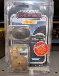 The Child Star Wars Retro Collection Action Figure in case MANDO