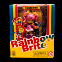 Loyal Subjects Tickled Pink 2.5 inch CheeBee figure celebrating 40 years of Rainbow Brite in colorful packaging
