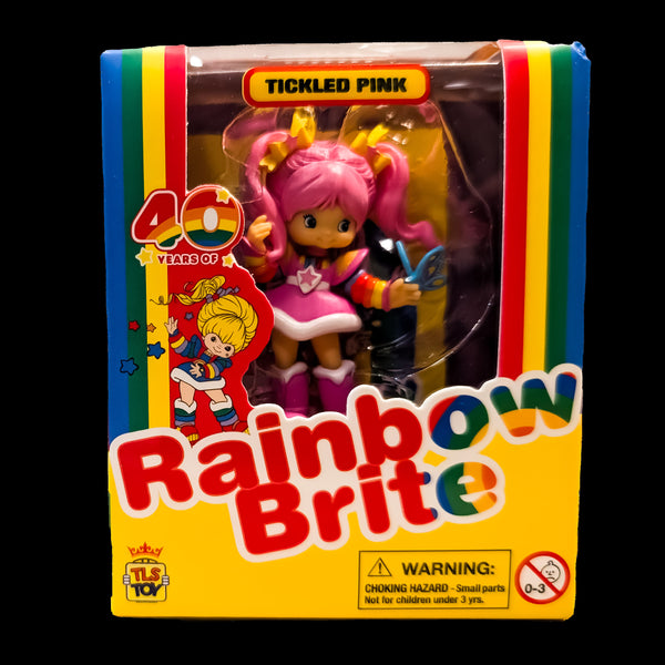 Loyal Subjects Tickled Pink 2.5 inch CheeBee figure celebrating 40 years of Rainbow Brite in colorful packaging