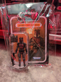 Mandalorian Super Commando Action Figure Star Wars Vintage Collection VC-353 by Kenner in retro packaging with accessories.