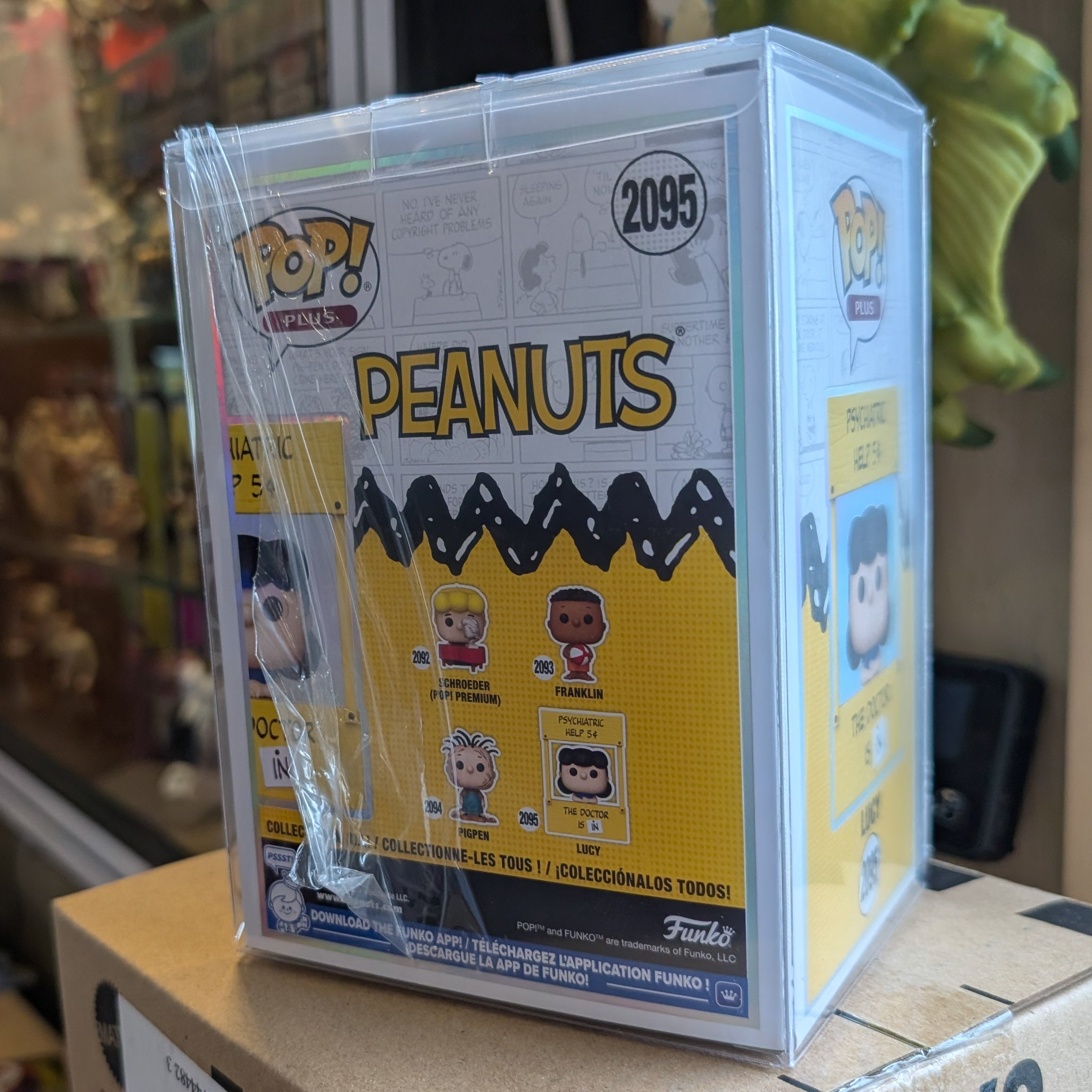 Funko Pop! Plus Peanuts Lucy with Psychiatric Booth Vinyl Figure #2095 - Collectible Pop Culture Icon