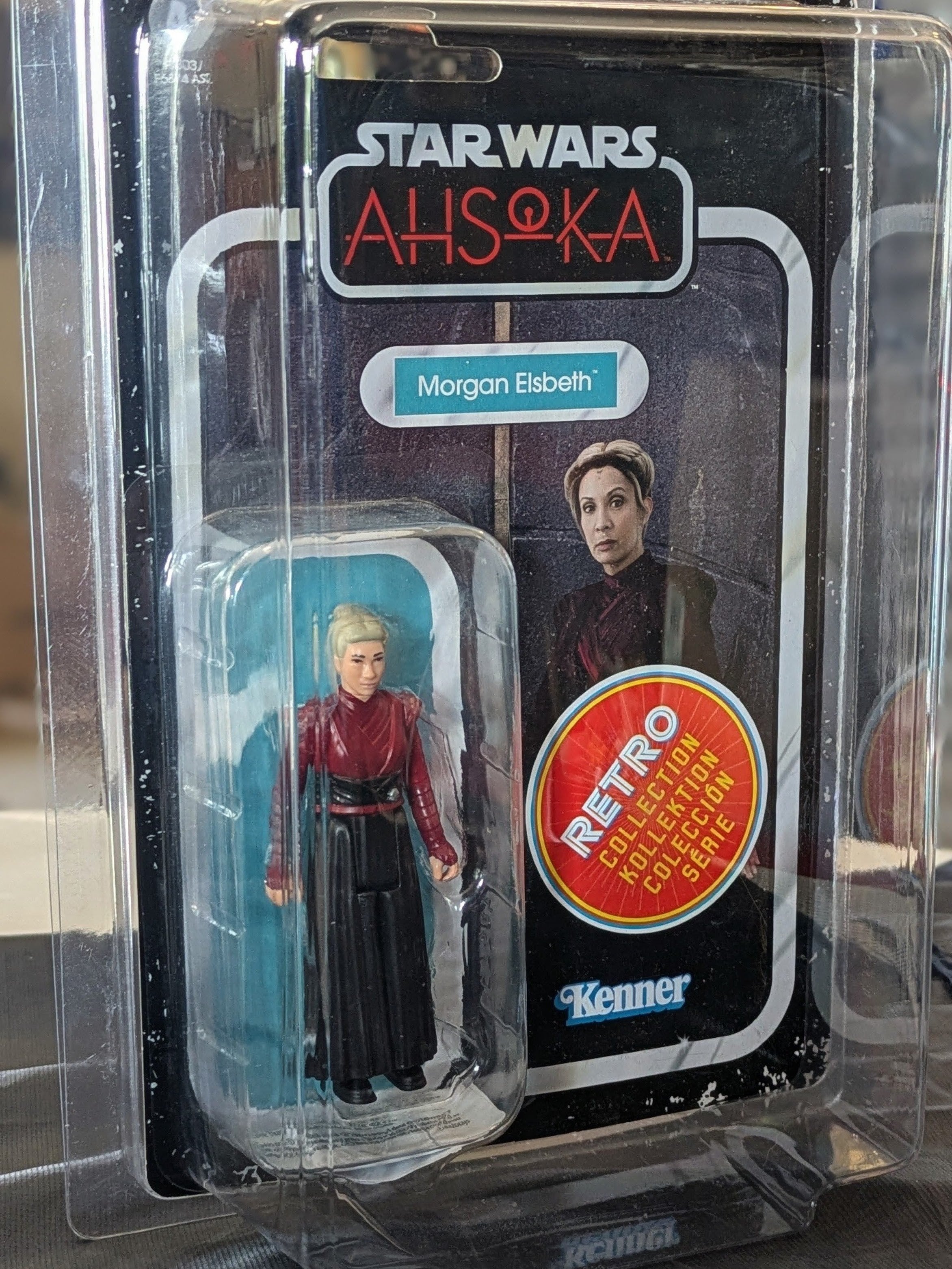 Morgan Elsbeth Star Wars Retro Collection Action Figure in case Ahsoka by Kenner, new in box 3.75-inch scale collectible