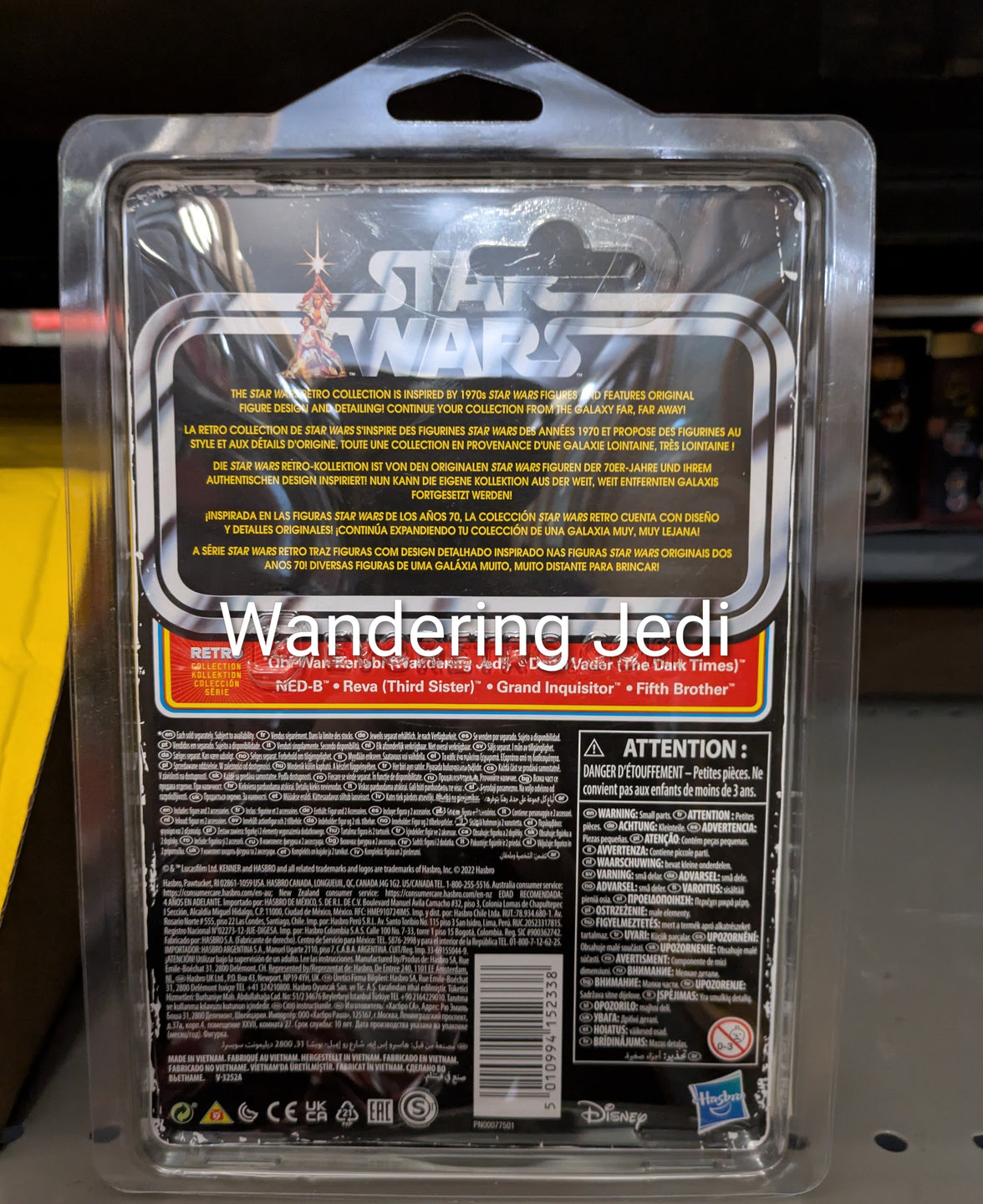 Wandering Jedi Star Wars Retro Collection Action Figure in case Obi-Wan