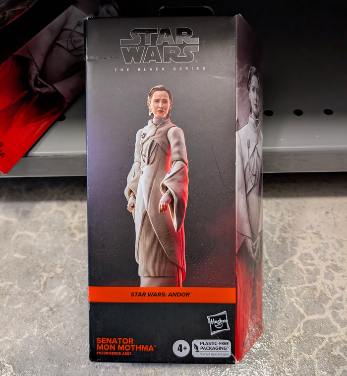 Hasbro 6-inch Senator Mon Mothma Star Wars Black Series action figure in original packaging with red accent strip