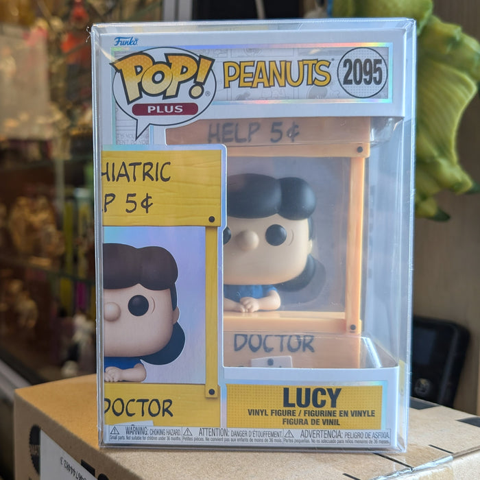Funko Pop! Plus Peanuts Lucy with Psychiatric Booth Vinyl Figure #2095 - New in box collectible toy