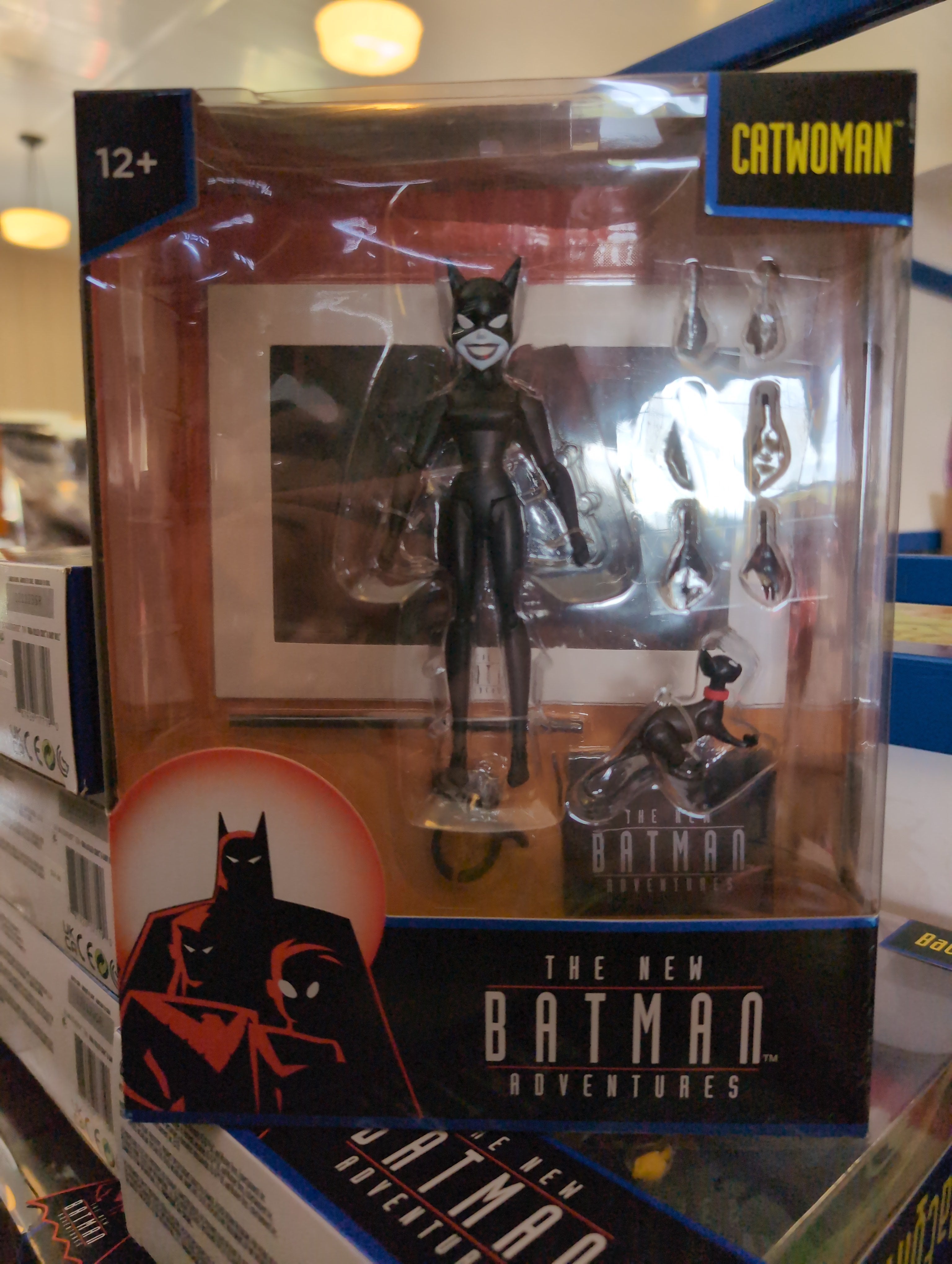 McFarlane Catwoman action figure from The New Batman Adventures with interchangeable hands and Isis companion figure