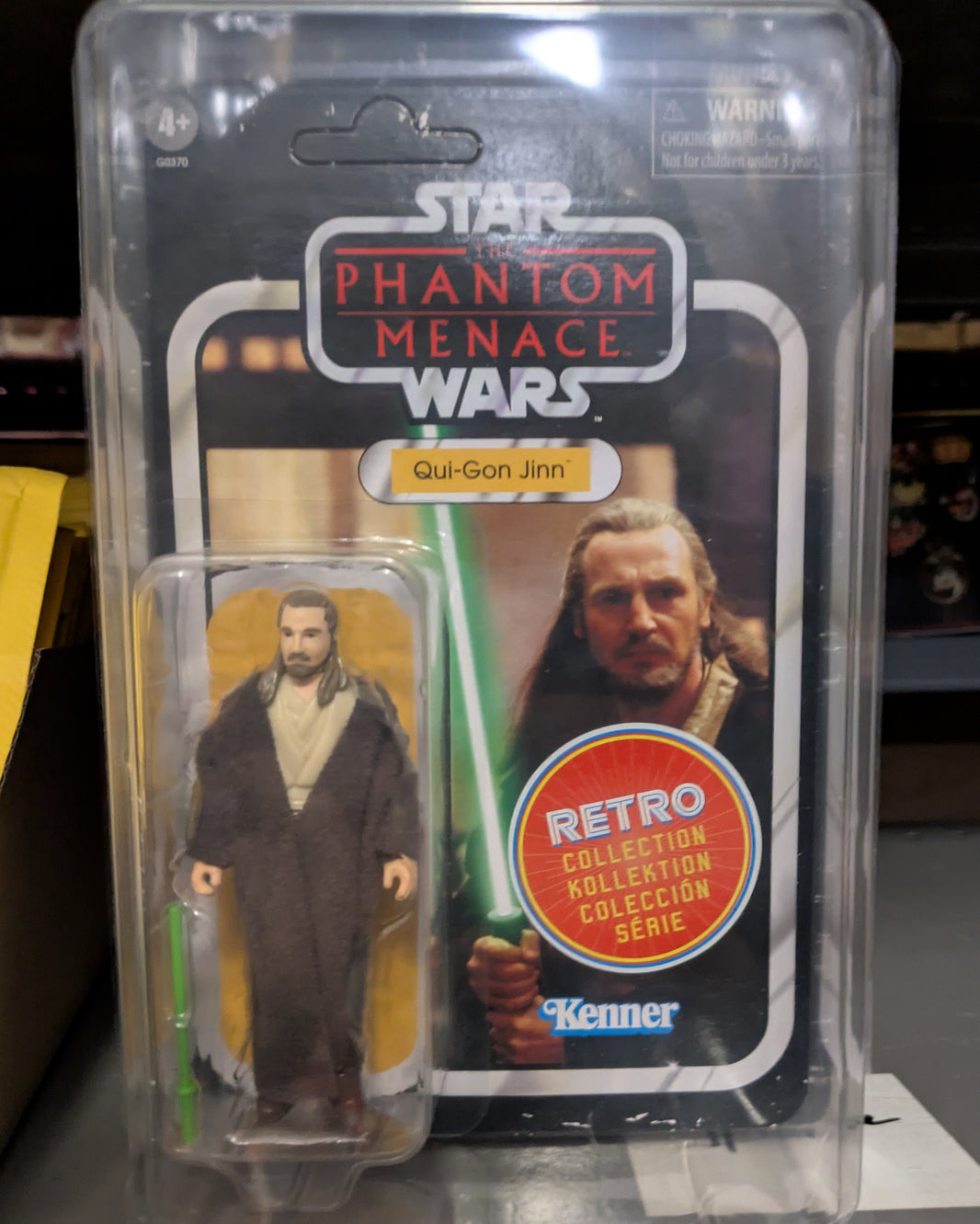 Qui-Gon Jinn Star Wars Retro Collection Action Figure in case