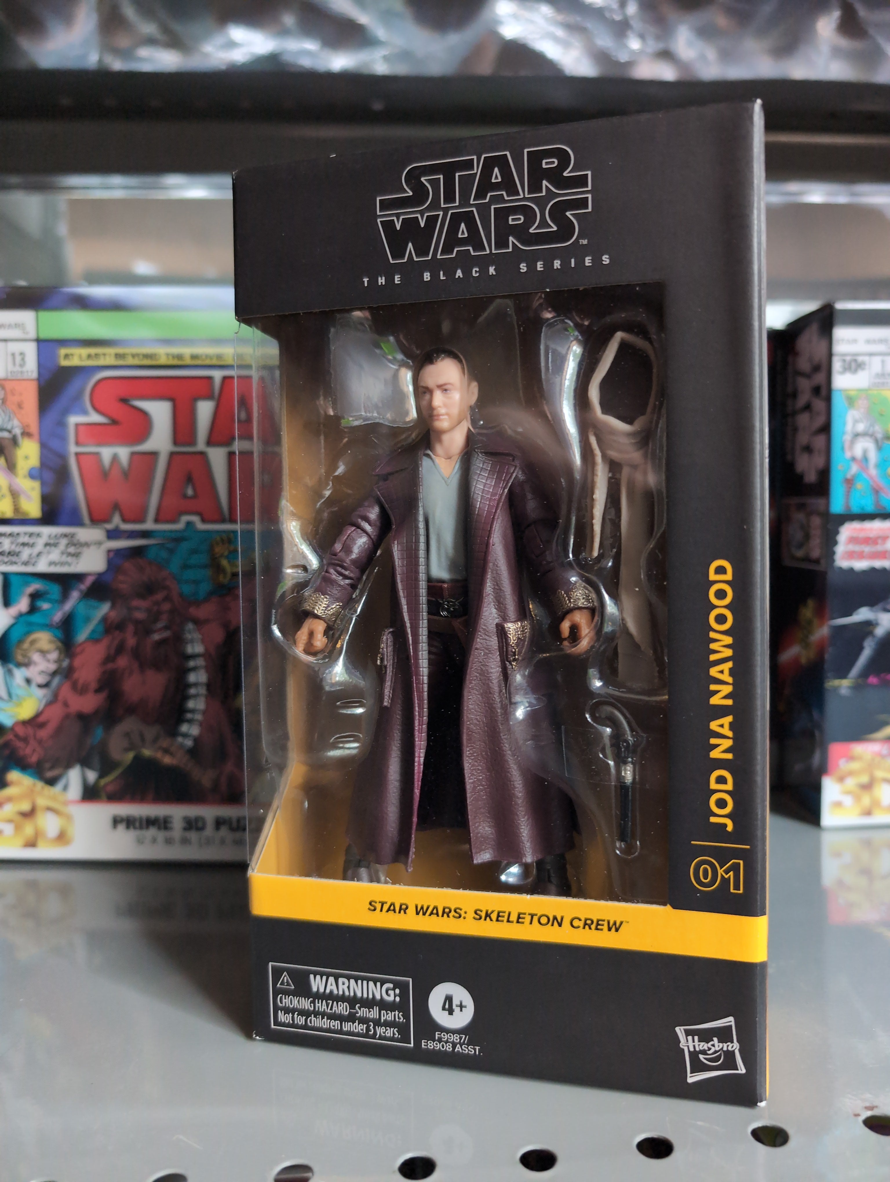 Hasbro Star Wars Black Series Jod Na Nawood Skeleton Crew 1:12 scale action figure in packaging