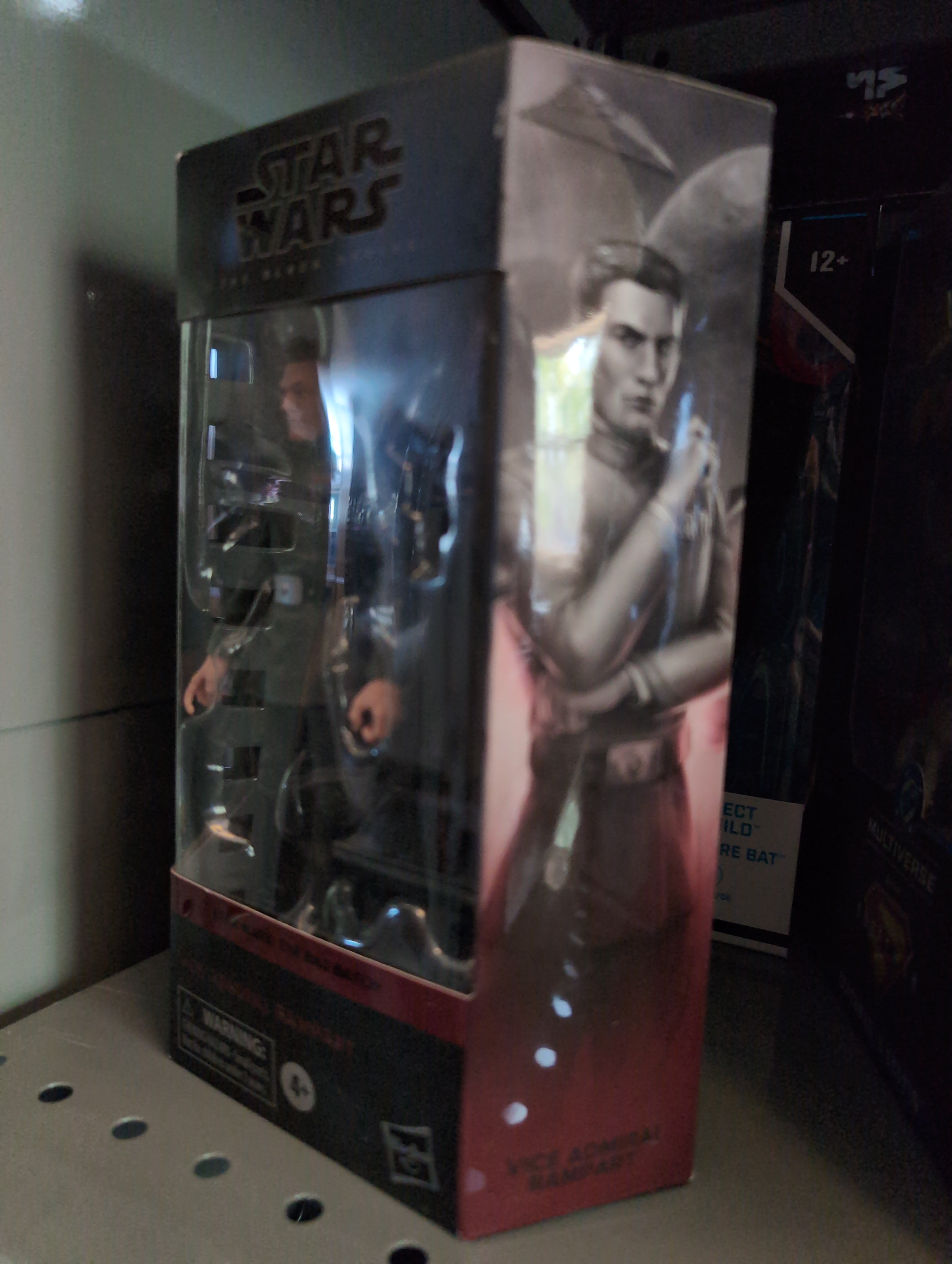 Hasbro Star Wars Black Series 1:12 scale Vice Admiral Rampart action figure in packaging with window box display