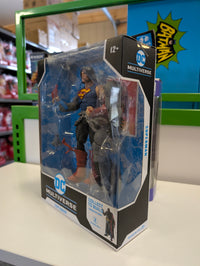 McFarlane DC Multiverse Superman Death Metal 7-inch action figure in packaging angled side view