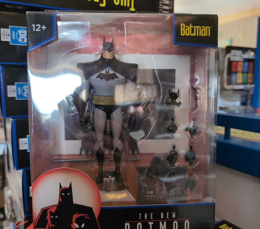 McFarlane Batman 6-inch action figure from The New Batman Adventures with multiple hands and accessories in package