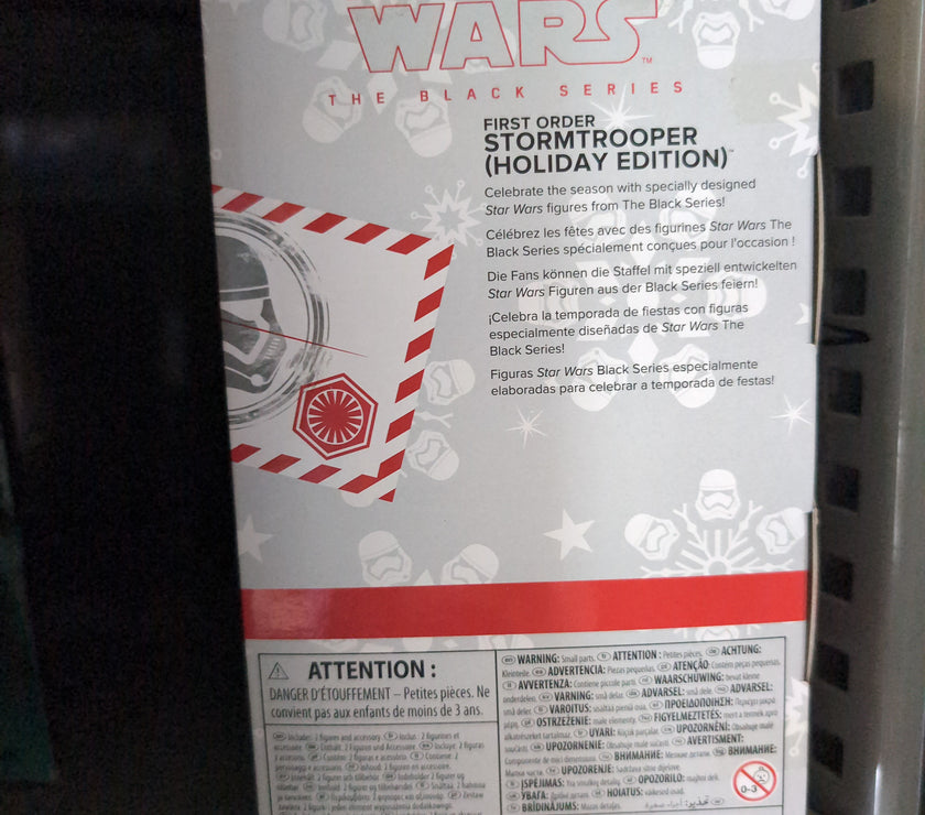 Christmas First Order Trooper Action Figure Star Wars Black Series 1:12 Scale