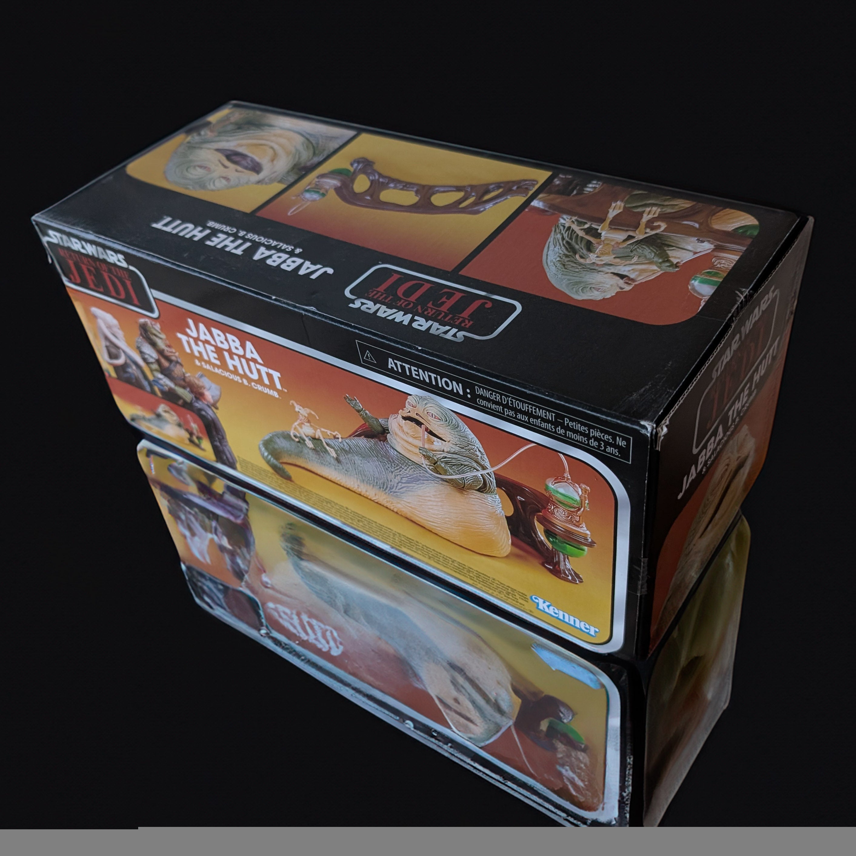 Hasbro Star Wars Black Series Jabba the Hutt action figure in original collector display box with illustrations