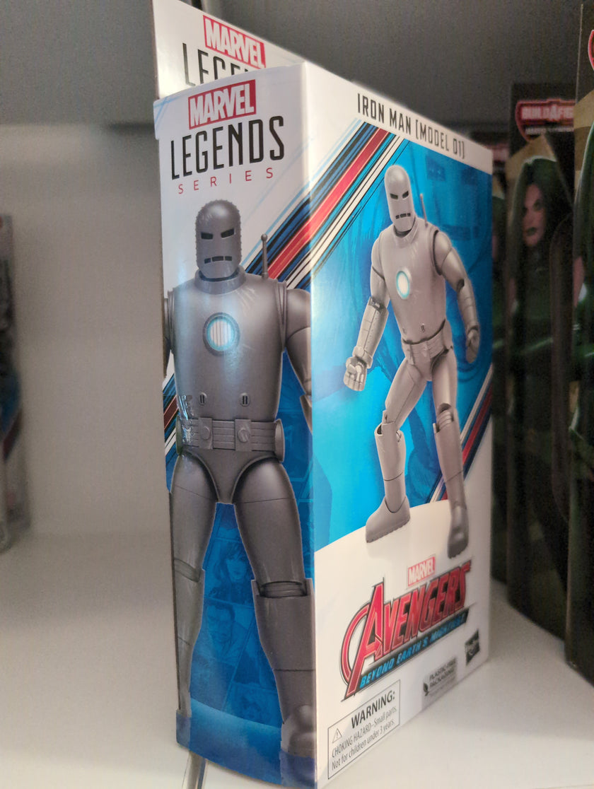 Hasbro Marvel Legends Iron Man Model 01 6-inch action figure in original packaging from Avengers series