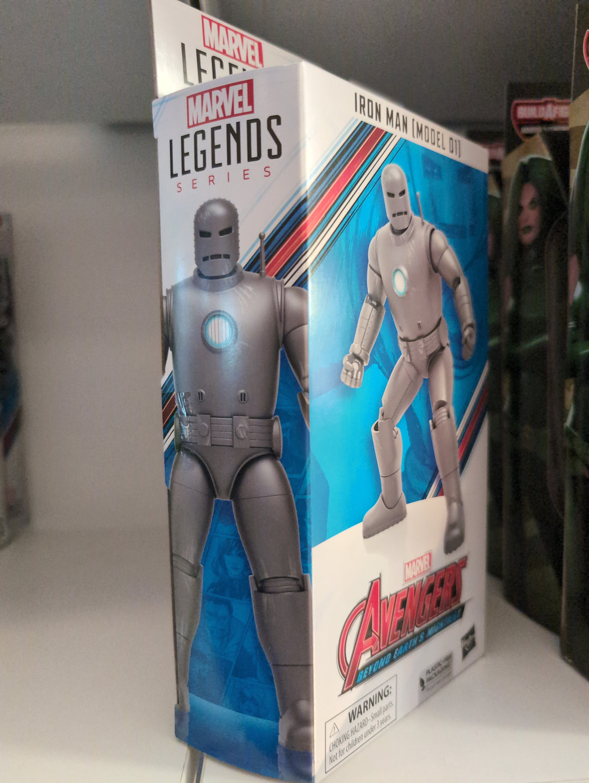 Hasbro Marvel Legends Iron Man Model 01 6-inch action figure in original packaging from Avengers series