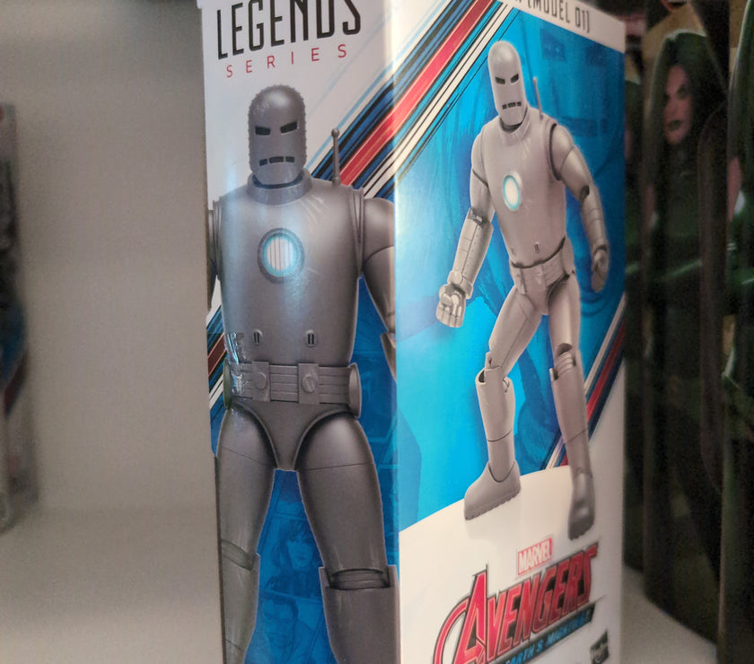 Hasbro Marvel Legends Iron Man Model 01 6-inch action figure in original packaging from Avengers series