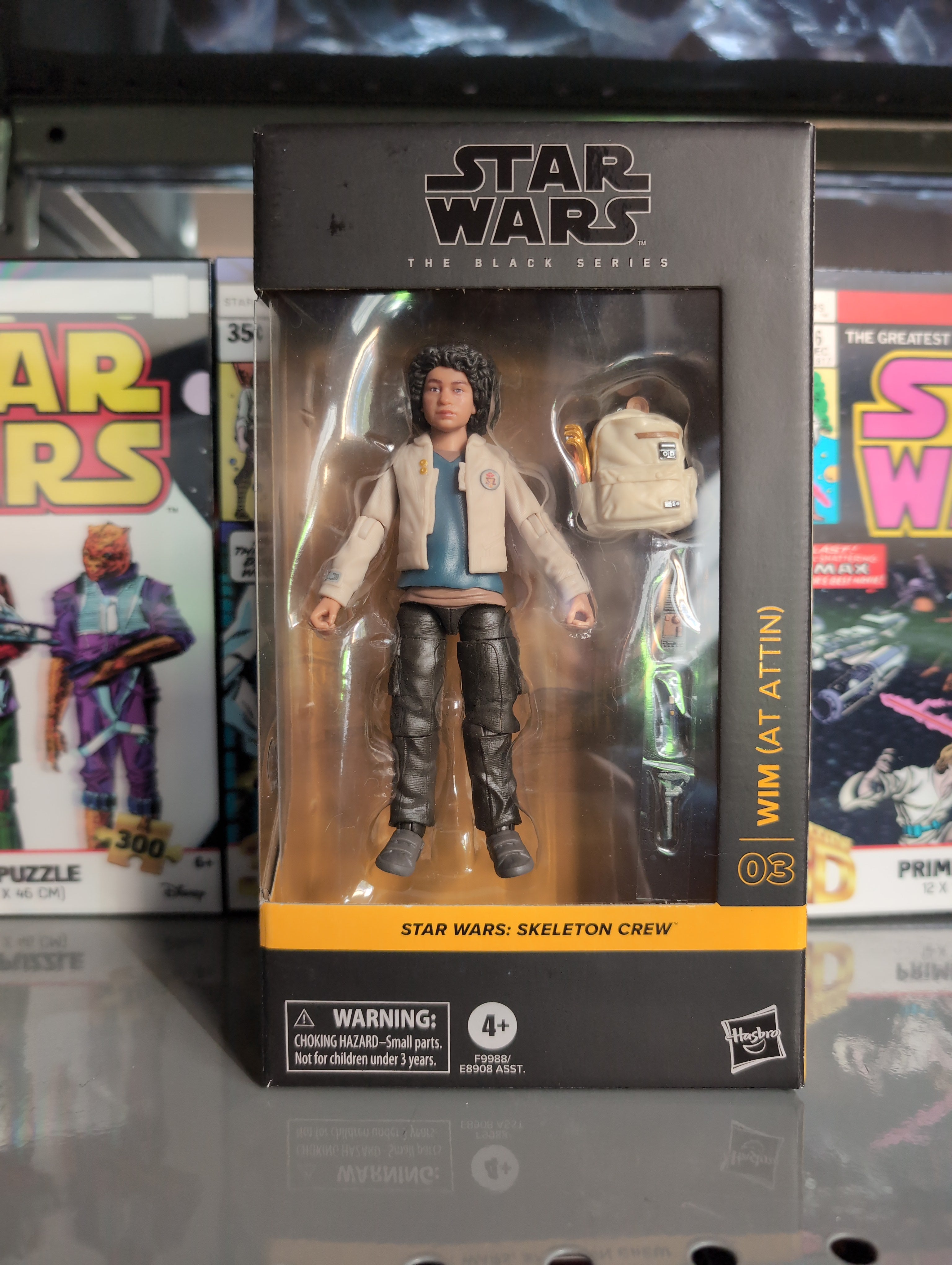 Hasbro Star Wars Black Series WIM at Attin action figure from Skeleton Crew in detailed packaging