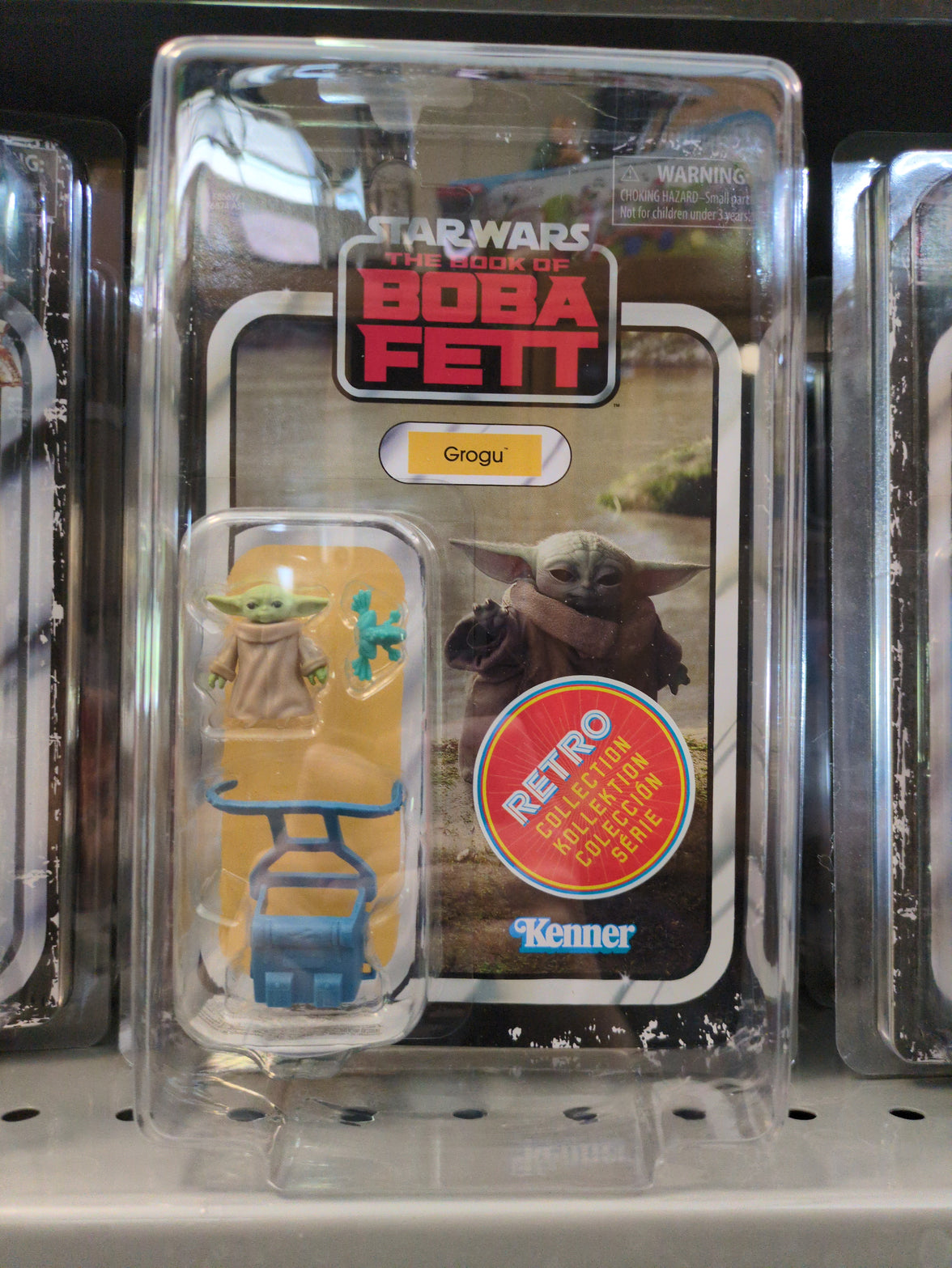 Grogu Star Wars Retro Collection Action Figure 1:18 Scale BOBF by Kenner new in box collectible toy