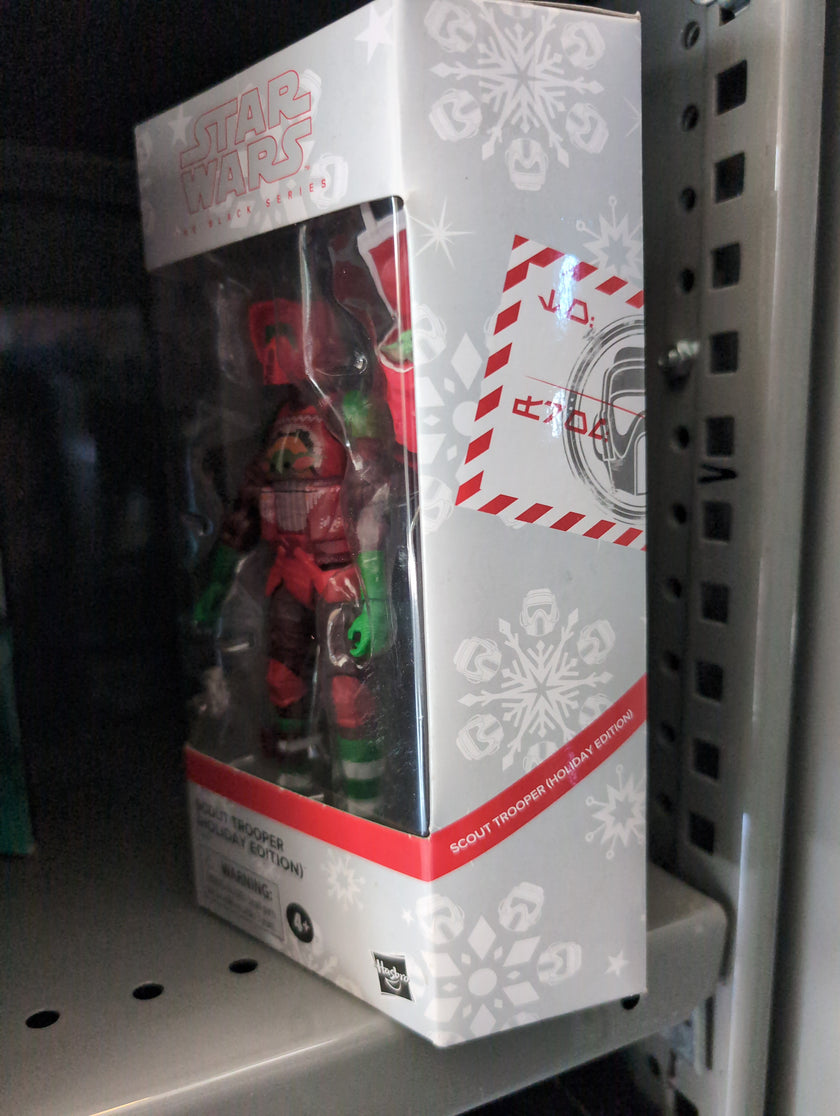 Christmas Biker Scout Action Figure Star Wars Black Series 1:12 Scale