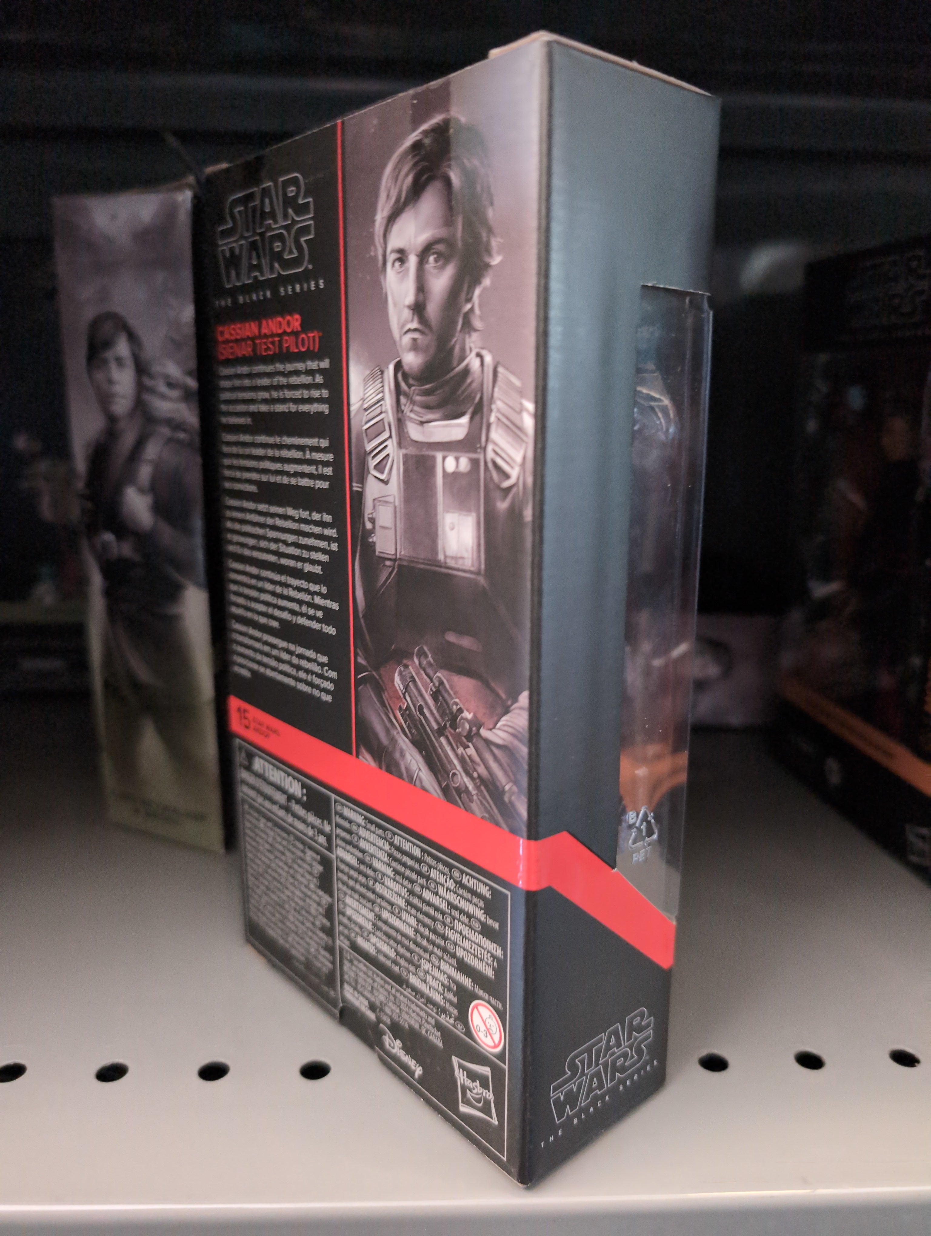 Hasbro Star Wars Black Series Cassian Andor Sienar Test Pilot 6-inch action figure in packaging