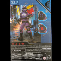 Hasbro Cobra Techno-Viper GI Joe Classified Series 6-inch action figure in detailed purple armor with weapons and accessories.