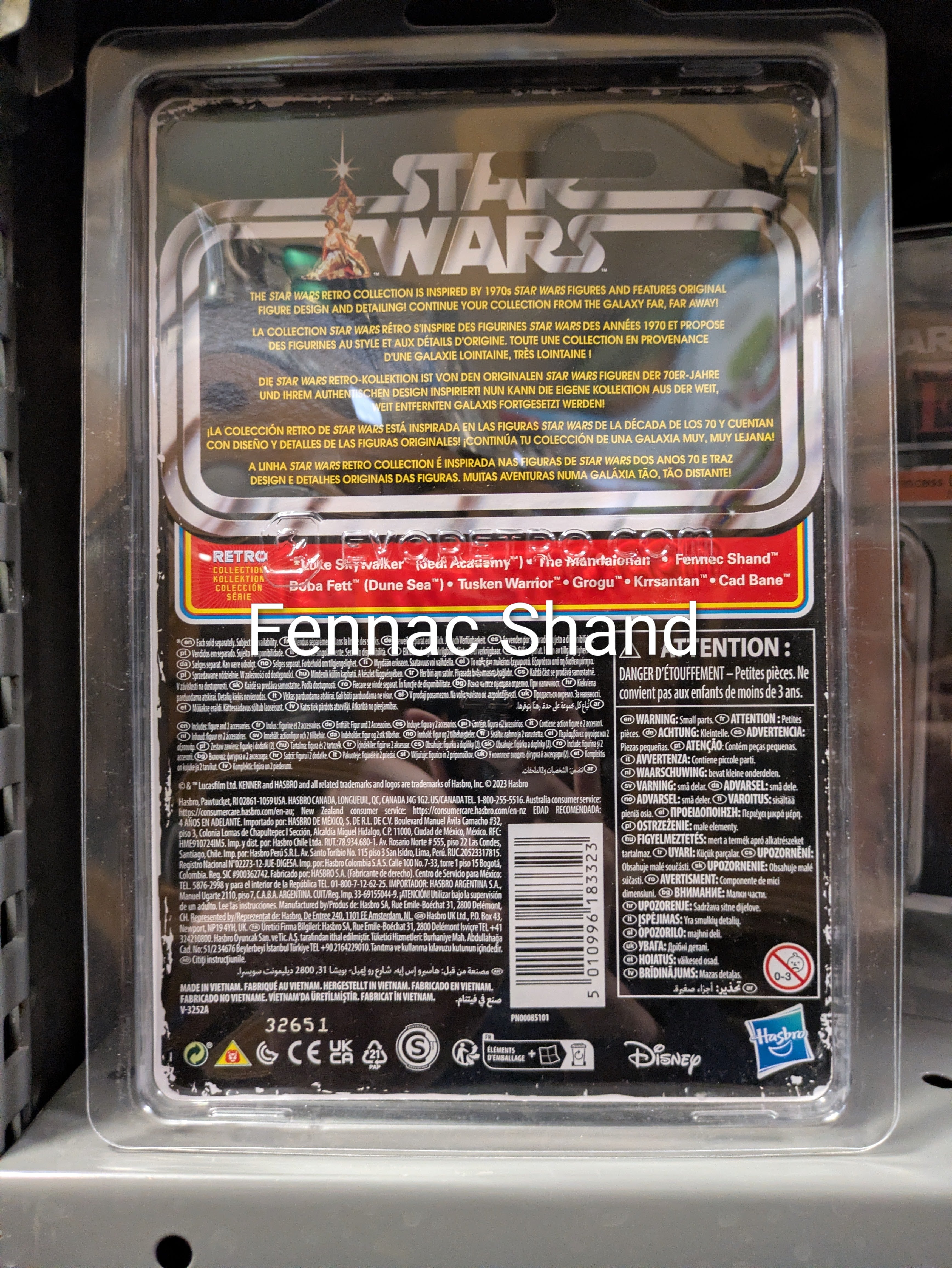 Fennec Shand Star Wars Retro Collection Action Figure in case BOBF