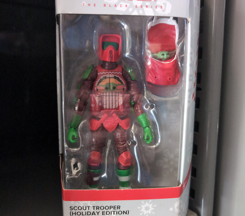 Christmas Biker Scout Action Figure Star Wars Black Series 1:12 Scale