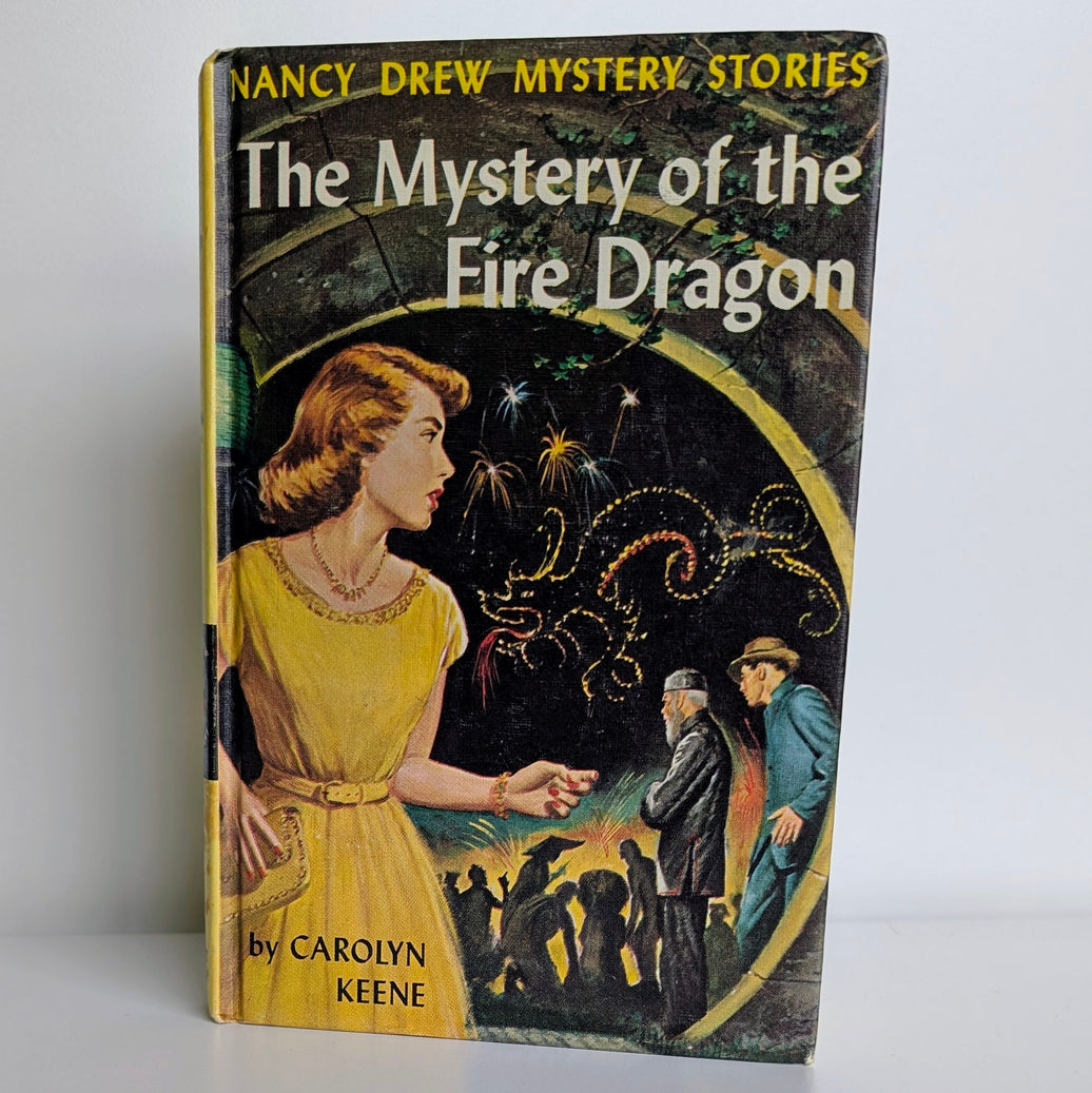 Vintage Grosset & Dunlap Nancy Drew Mystery Stories The Mystery of the Fire Dragon hardcover book by Carolyn Keene