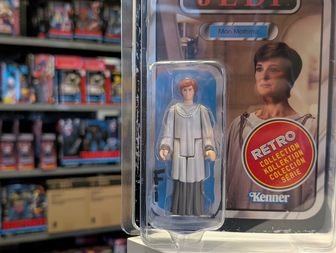 Kenner Star Wars Retro Collection Mon Mothma 3.75-inch action figure in clamshell packaging ROTJ mint condition