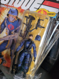 Hasbro GI Joe Cobra Officer 3.75-inch action figure with removable helmet and weapons in retro packaging