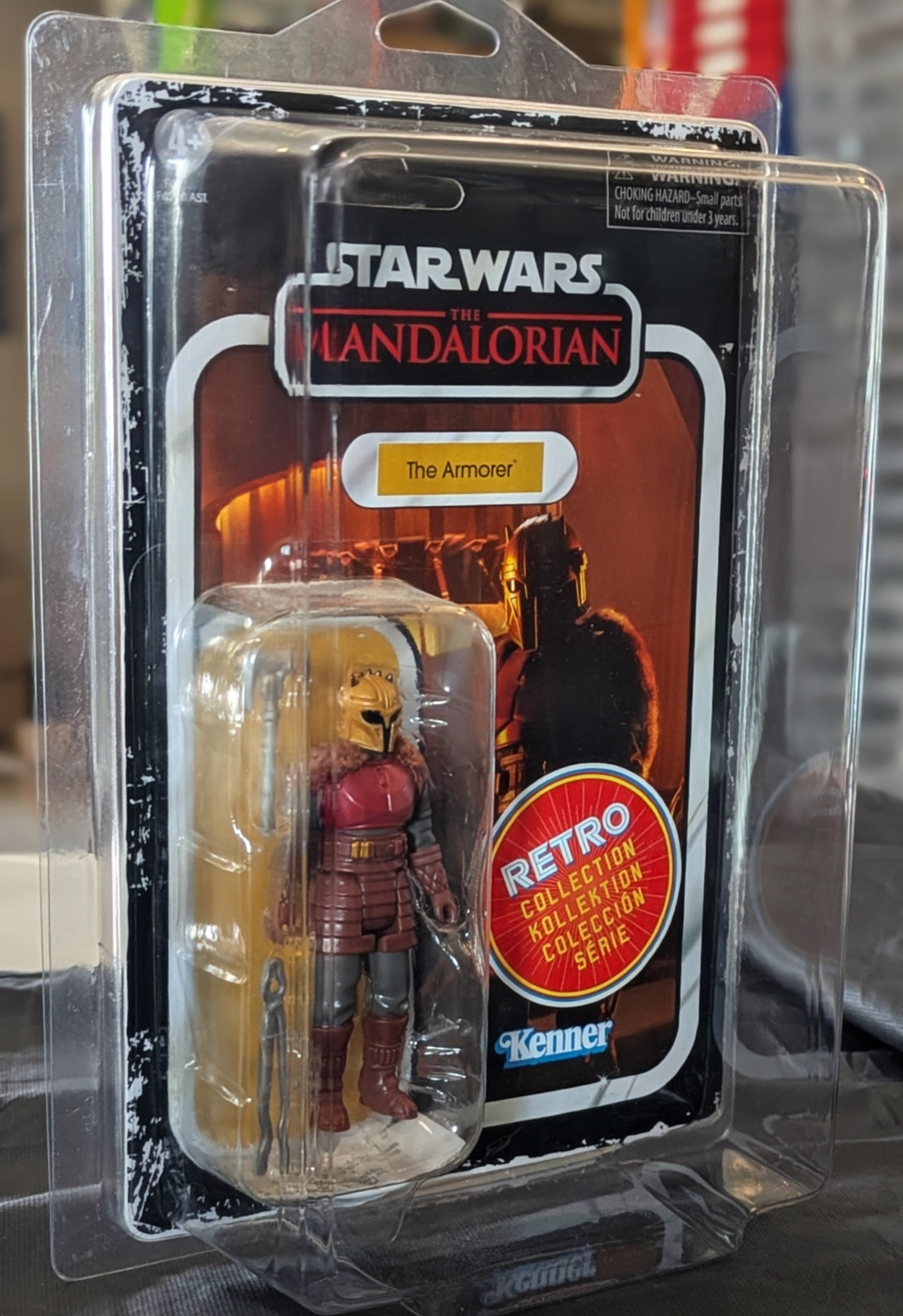 The Armorer Star Wars Retro Collection Action Figure in case MANDO by Kenner, new in box 3.75-inch collectible