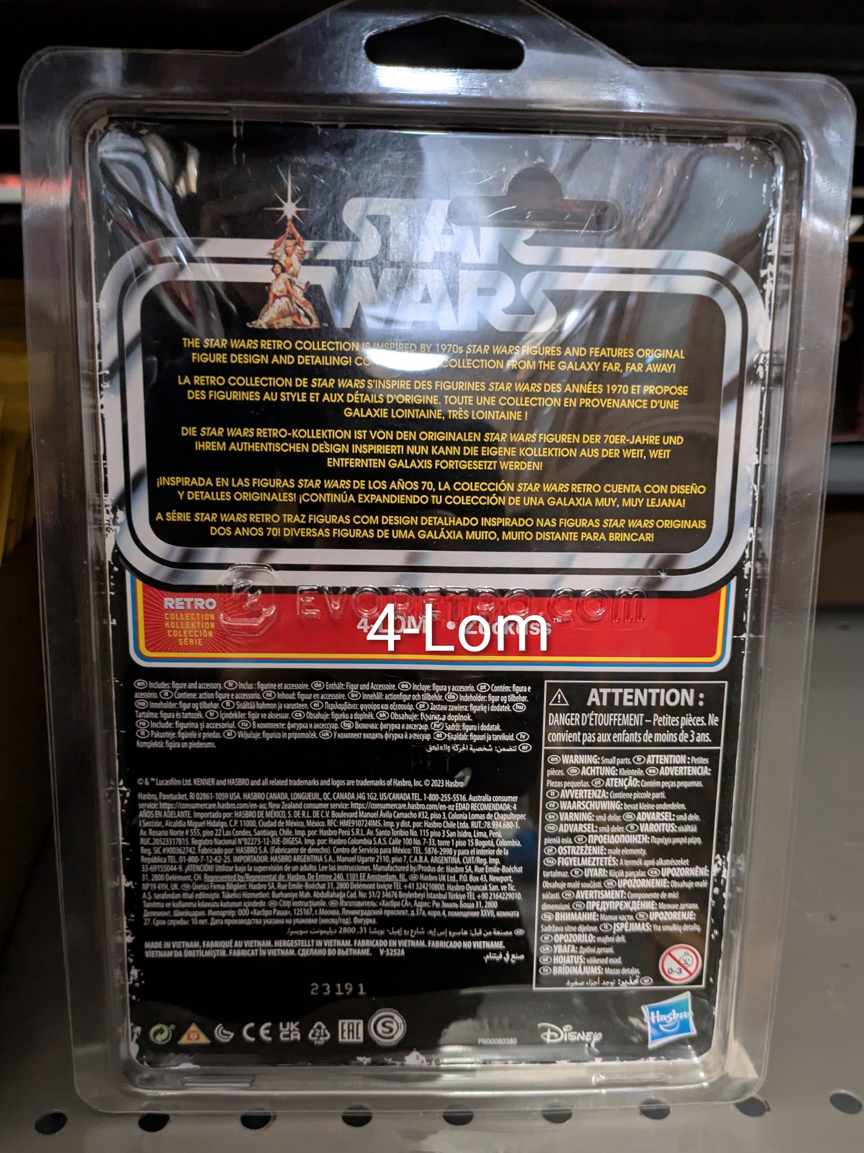 4-Lom Star Wars Retro Collection Action Figure in case Empire