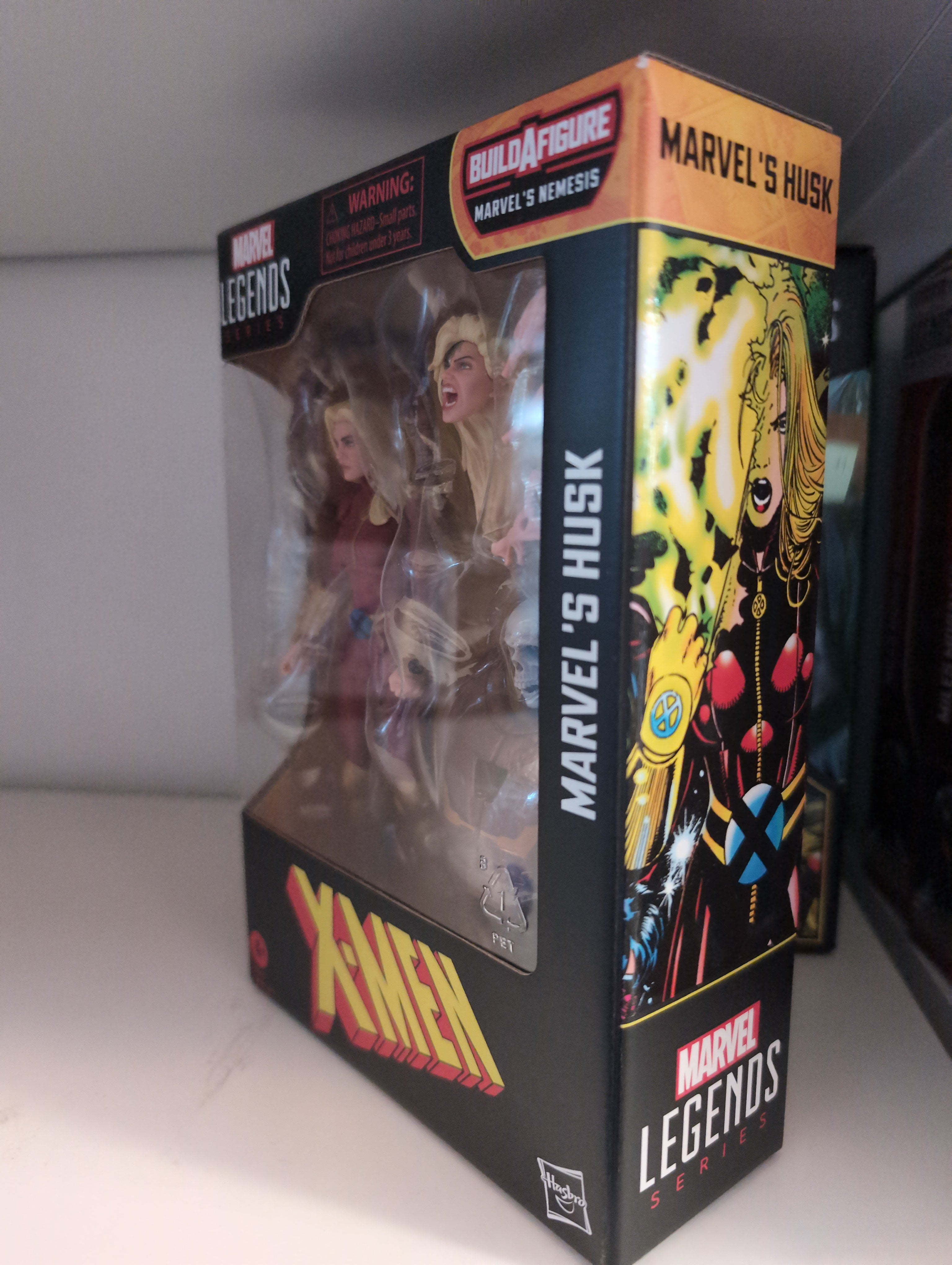 Hasbro Marvel Legends 6-inch Marvel's Husk action figure in collector packaging from X-Men series