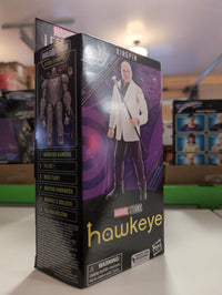 Hasbro Marvel Legends Kingpin action figure from Hawkeye series in sealed collectible packaging.
