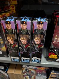 Hasbro GI Joe Classified Series 138 Vincent "Falcon" Falcone and Quarrel Night Force boxed figures side view