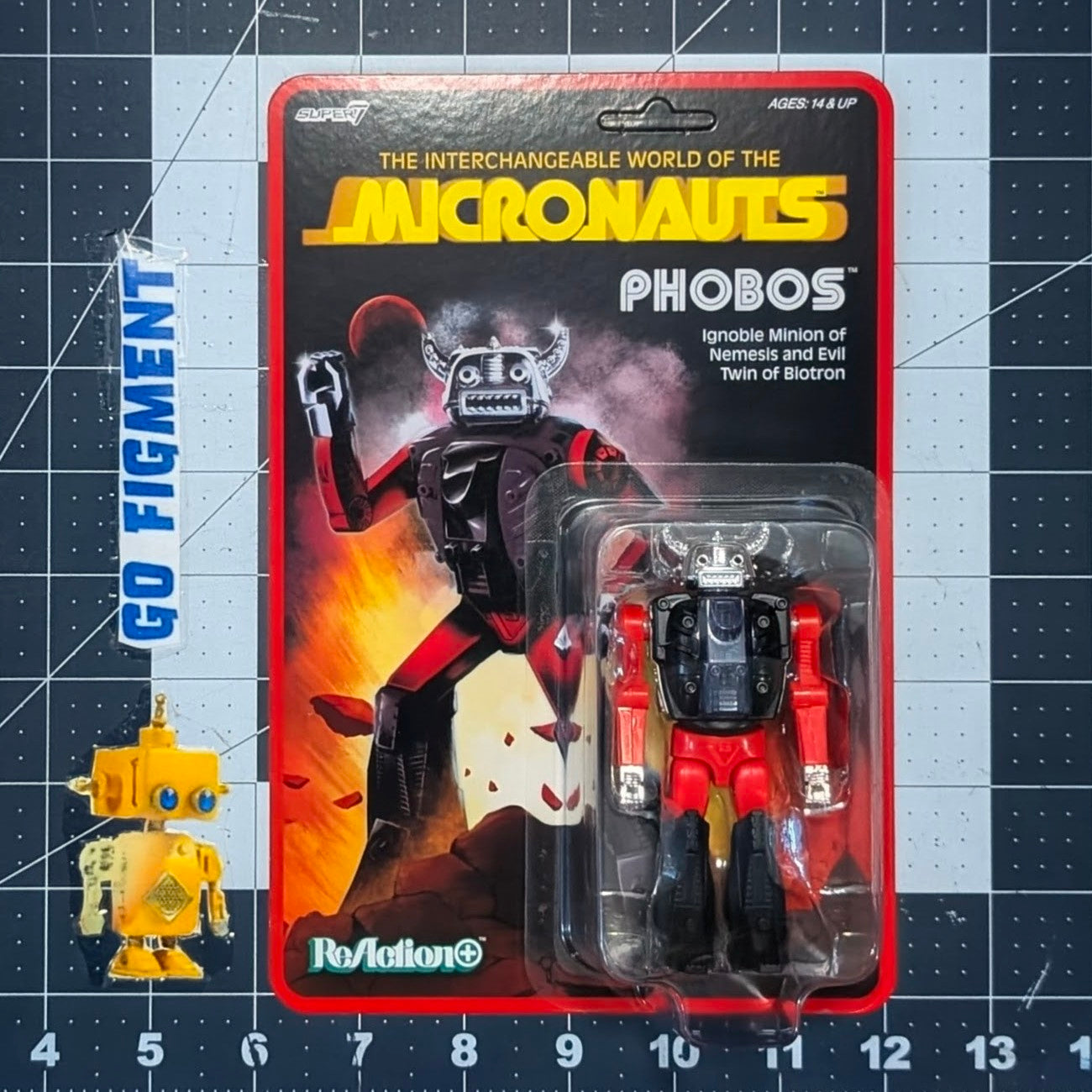 Phobos Micronauts Super7 ReAction+ Action Figure 12 Points of Articulation