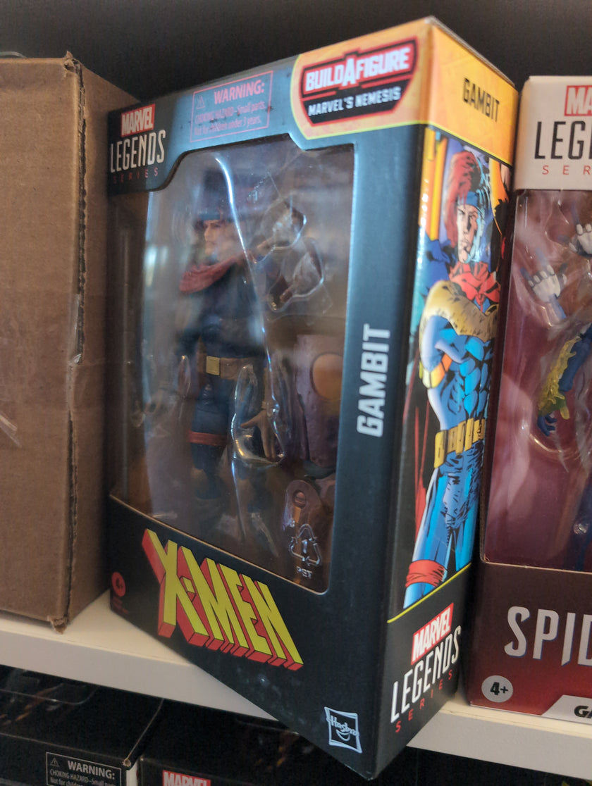 Hasbro Marvel Legends Gambit action figure from X-Men Age of Apocalypse series in box, 6-inch scale